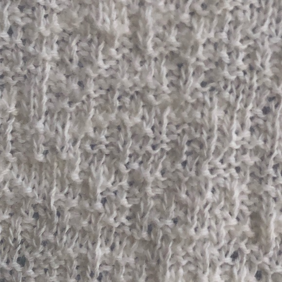 MADEWELL Texture and Thread Surplice Wrap Tie Top Cream Medium - Picture 7 of 11